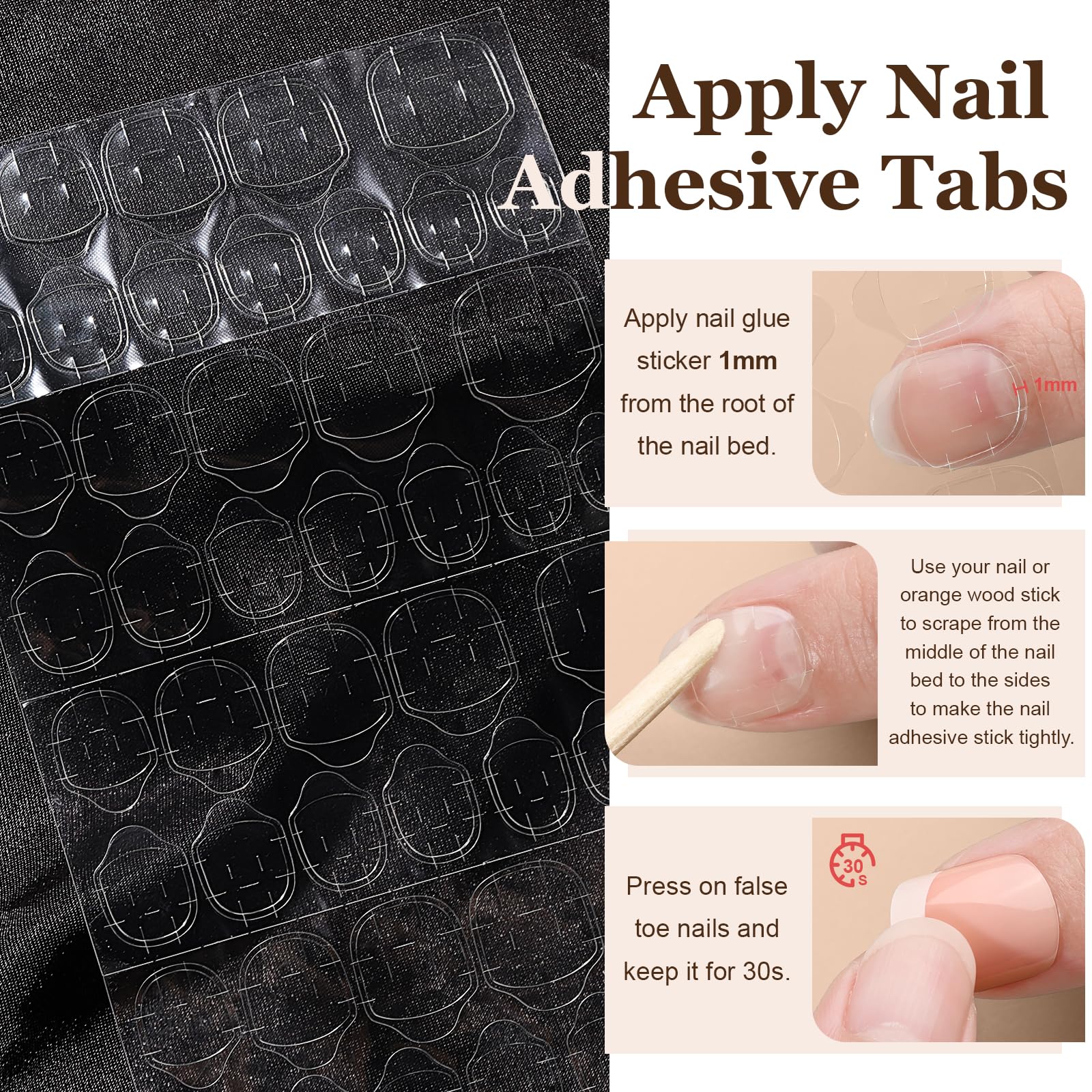 Teenitor medium square French nails add a balanced, confident look with flexible wear.