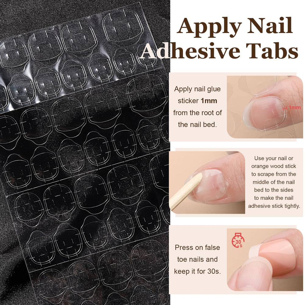 Teenitor medium square French nails add a balanced, confident look with flexible wear.