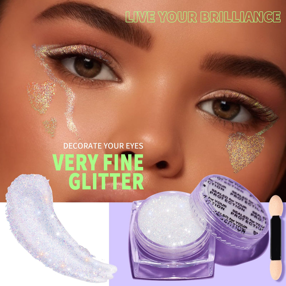 Teenitor mermaid sequins glitter pieces add iridescent shine on skin