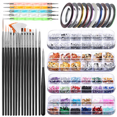 Teenitor nail art brushes set for precise, detailed designs