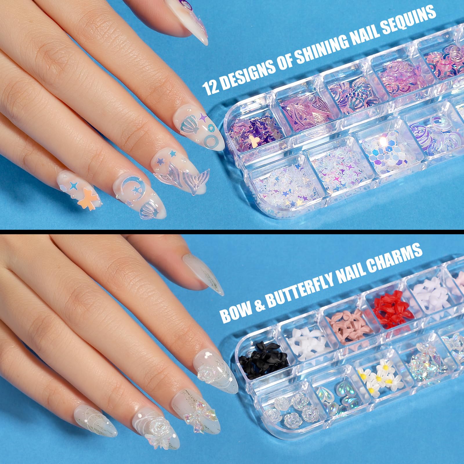 Teenitor nail decals roll for quick, decorative stickers.