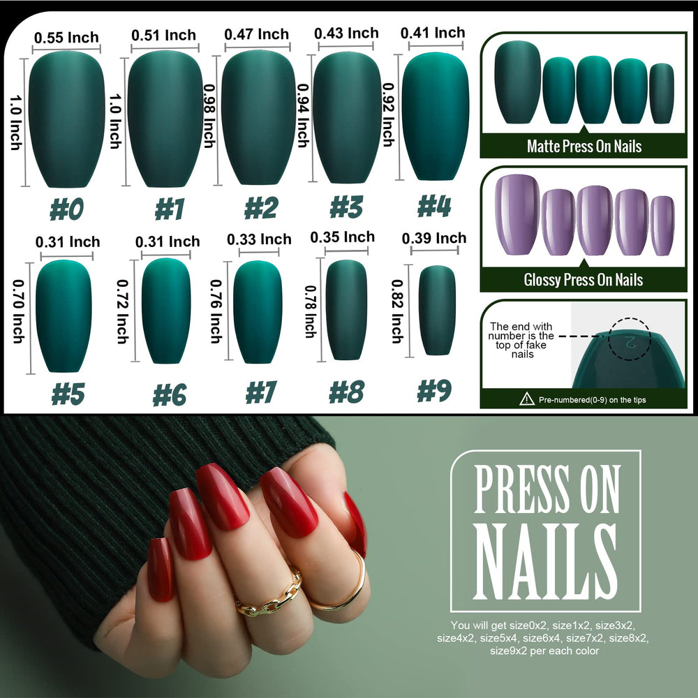 Teenitor 100/180 nail files included for edge smoothing.