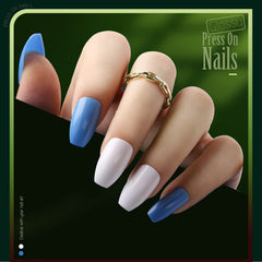 Teenitor nail glue with brush-on tip dries quickly for secure wear.