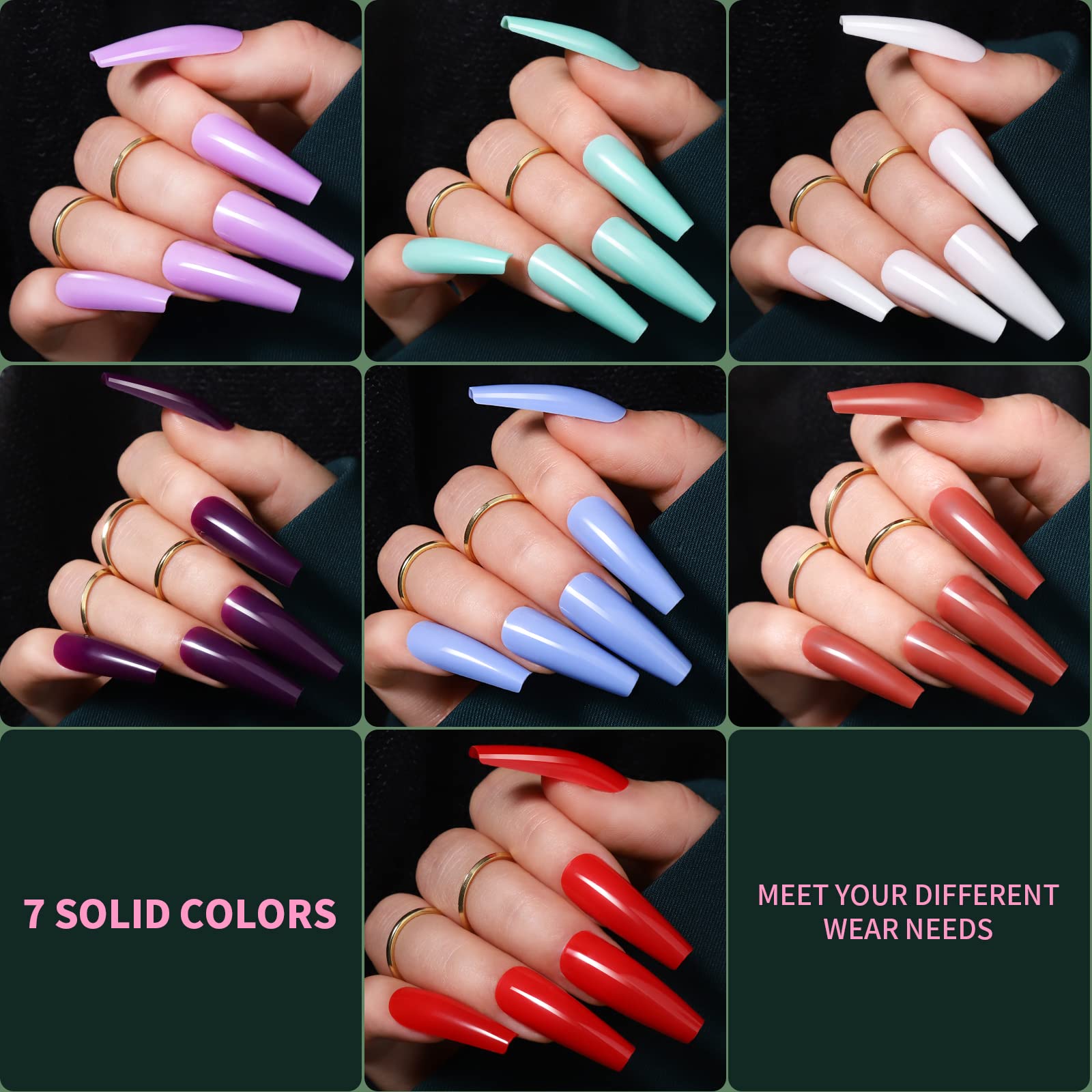 Teenitor nail sizes 12-count chart for a precise fit