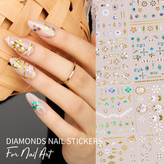 Teenitor nail stickers star moon design offer celestial accents for nails