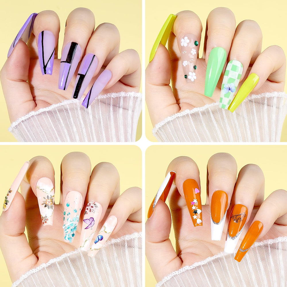 Teenitor press-on kit: nail art stickers for quick creative looks.