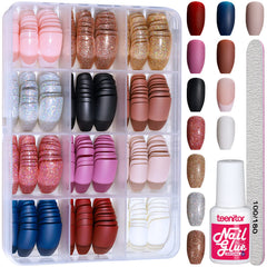 Teenitor glitter nails for quick sparkle upgrade without polish