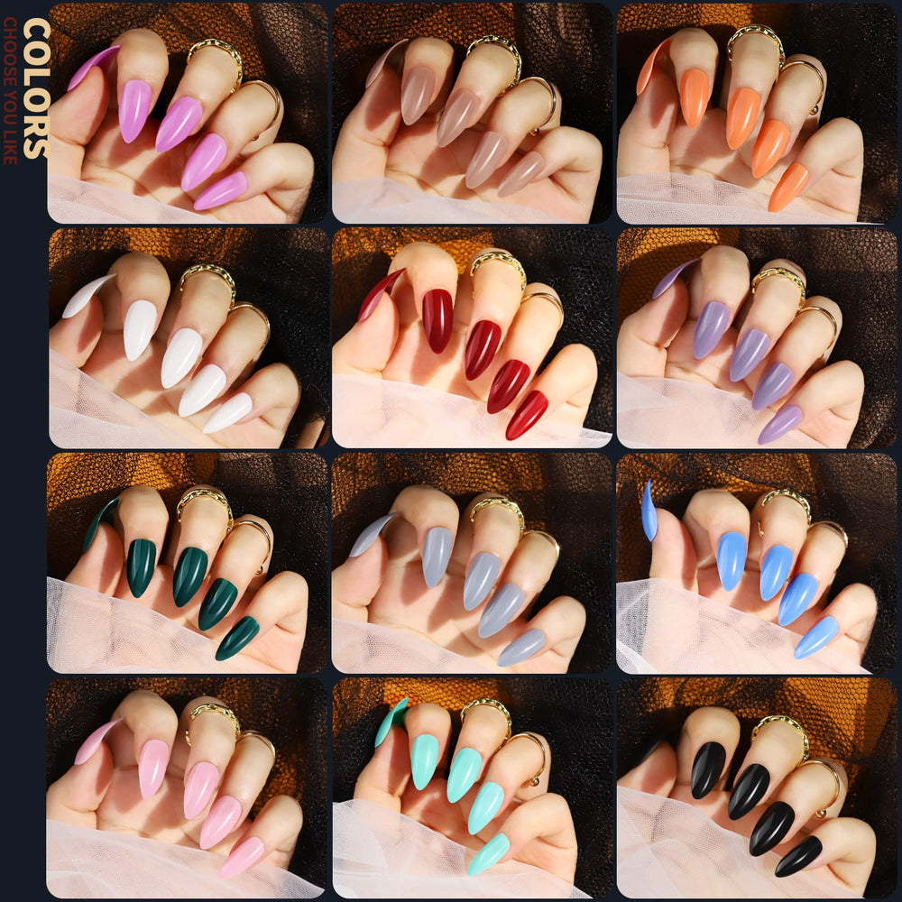 Teenitor press-on nails packaging grid keeps sizes organized for easy fitting