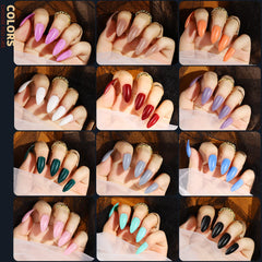 Teenitor press-on nails packaging grid keeps sizes organized for easy fitting