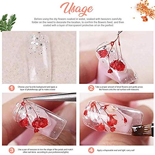 Teenitor resin-friendly dried flowers suitable for jewelry making.