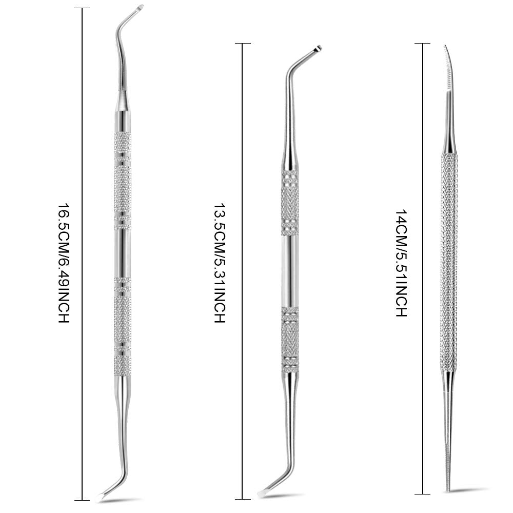 Teenitor toenail file shows curved inner edge for smoothing corners.