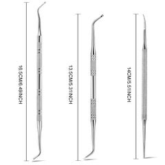 Teenitor toenail file shows curved inner edge for smoothing corners.