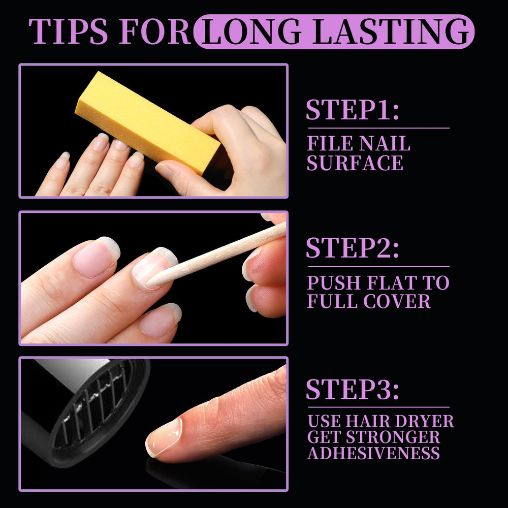 Teenitor ultra-thin tabs at 0-3mm thickness for comfortable nail bed fit