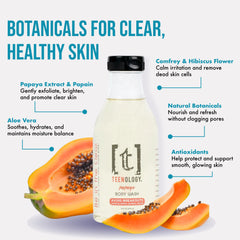 Teenology papaya extracts formula promoting soothing hydration and balanced skin