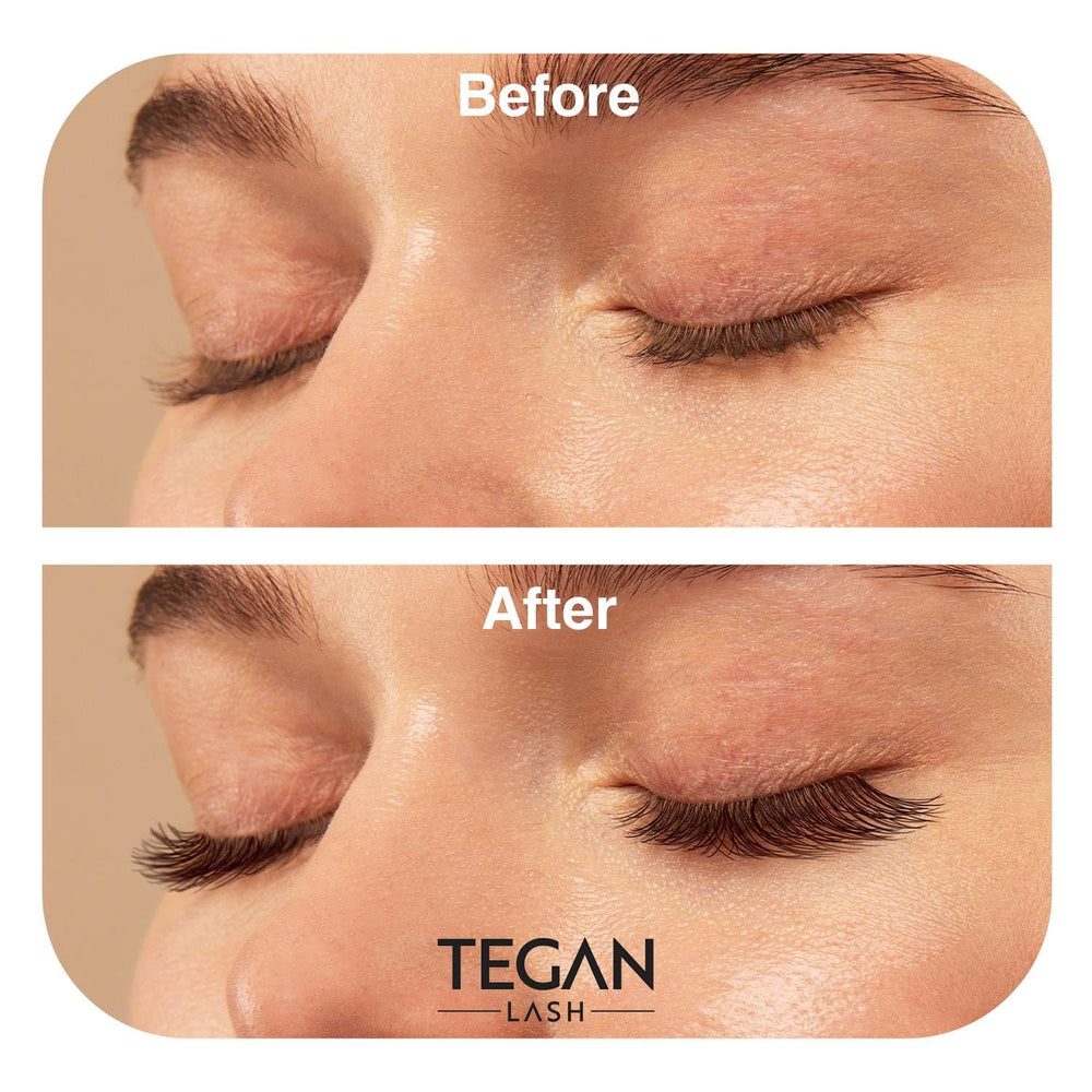 TEGAN LASH 500 handmade PBT material gives soft feathered volume