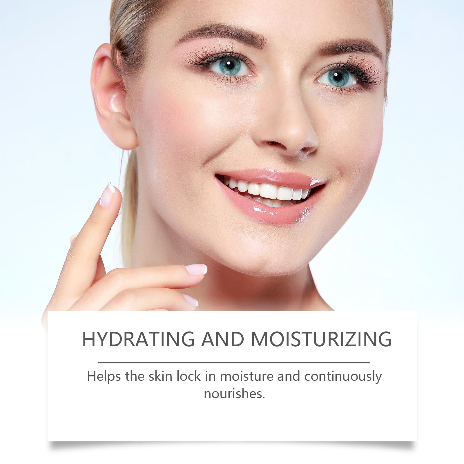 Tehkeya hyaluronic-acid focus image suggesting plump, even-toned skin after use