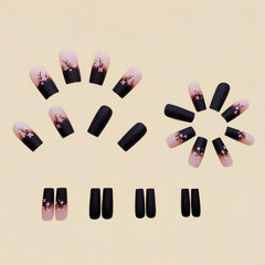 Teilihai square coffin nails in pink gradient offer a chic, wearable manicure.