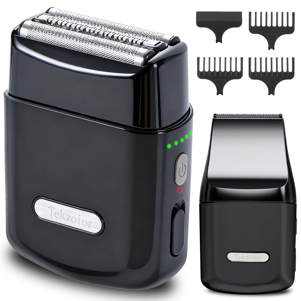Tekzoior 2-in-1 shaver front view with close-glide design