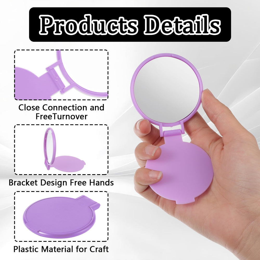 Telooco portable 7 by 6.2 cm mirror ideal for daily makeup checks.