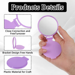 Telooco portable 7 by 6.2 cm mirror ideal for daily makeup checks.