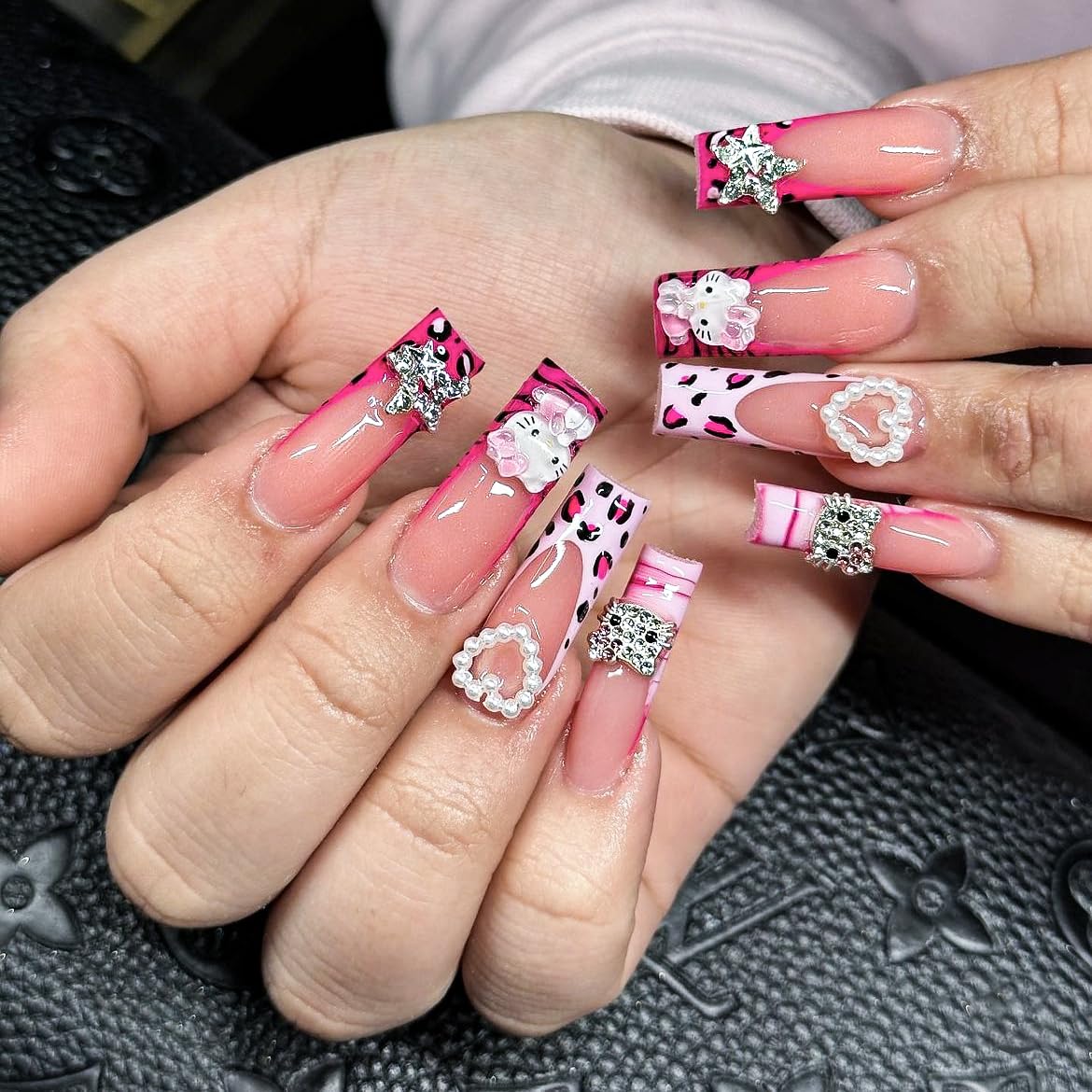 TemBelle silver butterfly nail charms bring delicate movement and eye-catching flair.