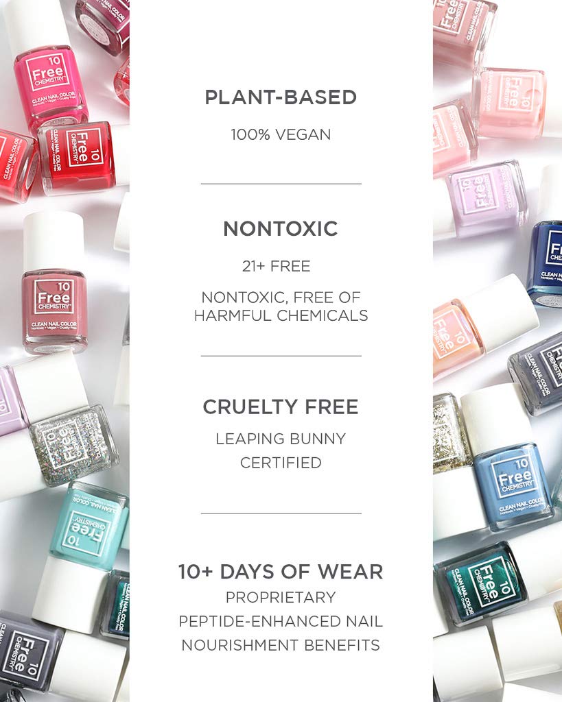 Ten Free Chemistry Matte Magic top coat provides a chic matte finish.