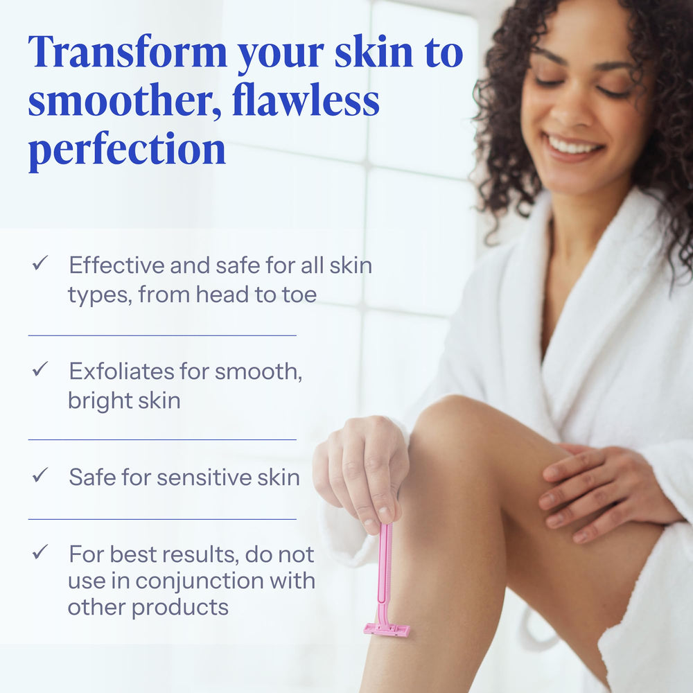 Tend Skin razor bumps close-up showing reduced irritation.