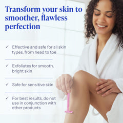 Tend Skin razor bumps close-up showing reduced irritation.