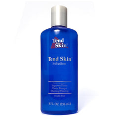 Tend Skin Solution bottle front for post-shave care and bump reduction.