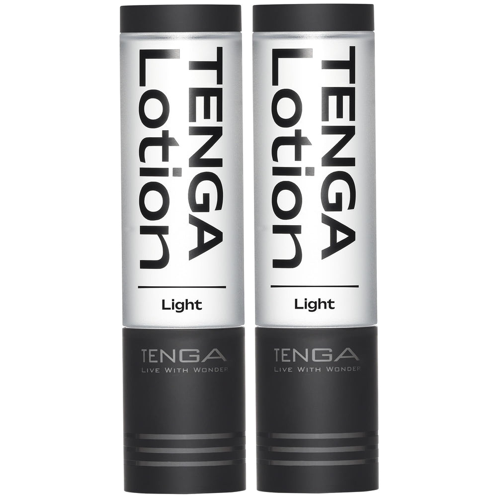 TENGA Light Lotion TLO-003 Black bottle front view showing two-pack value