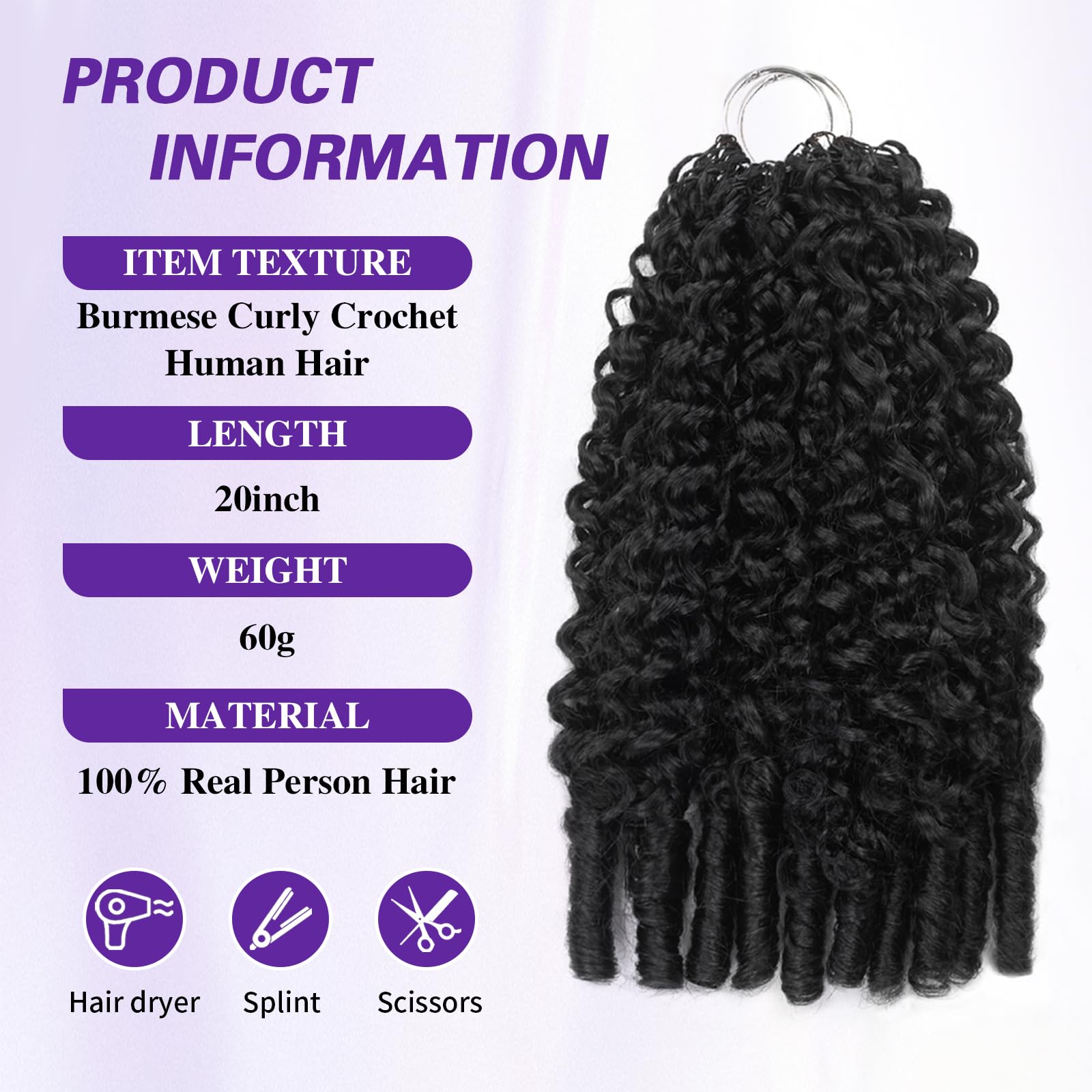 Tenkiss 18 inch hair length extends to mid-back with soft movement