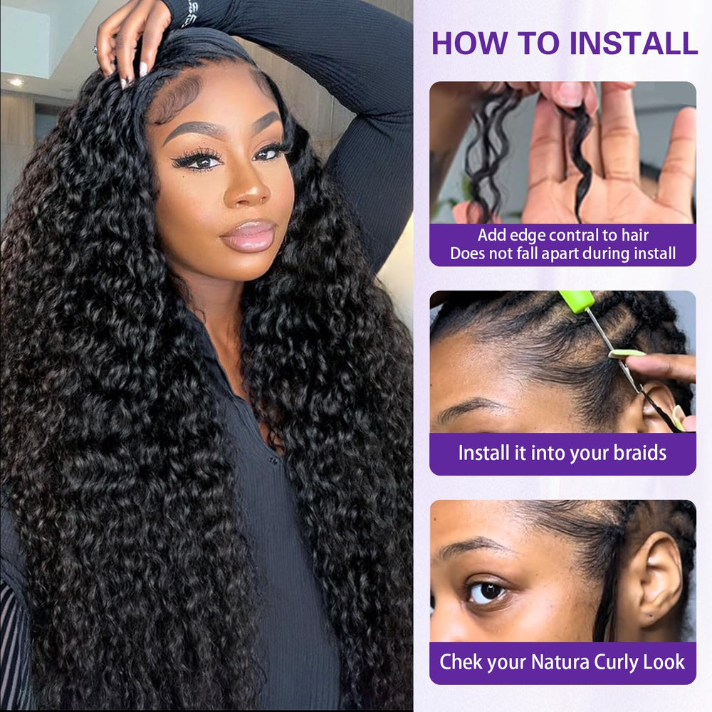 Tenkiss afro kinky curly extensions deliver natural volume for braided looks and twist outs