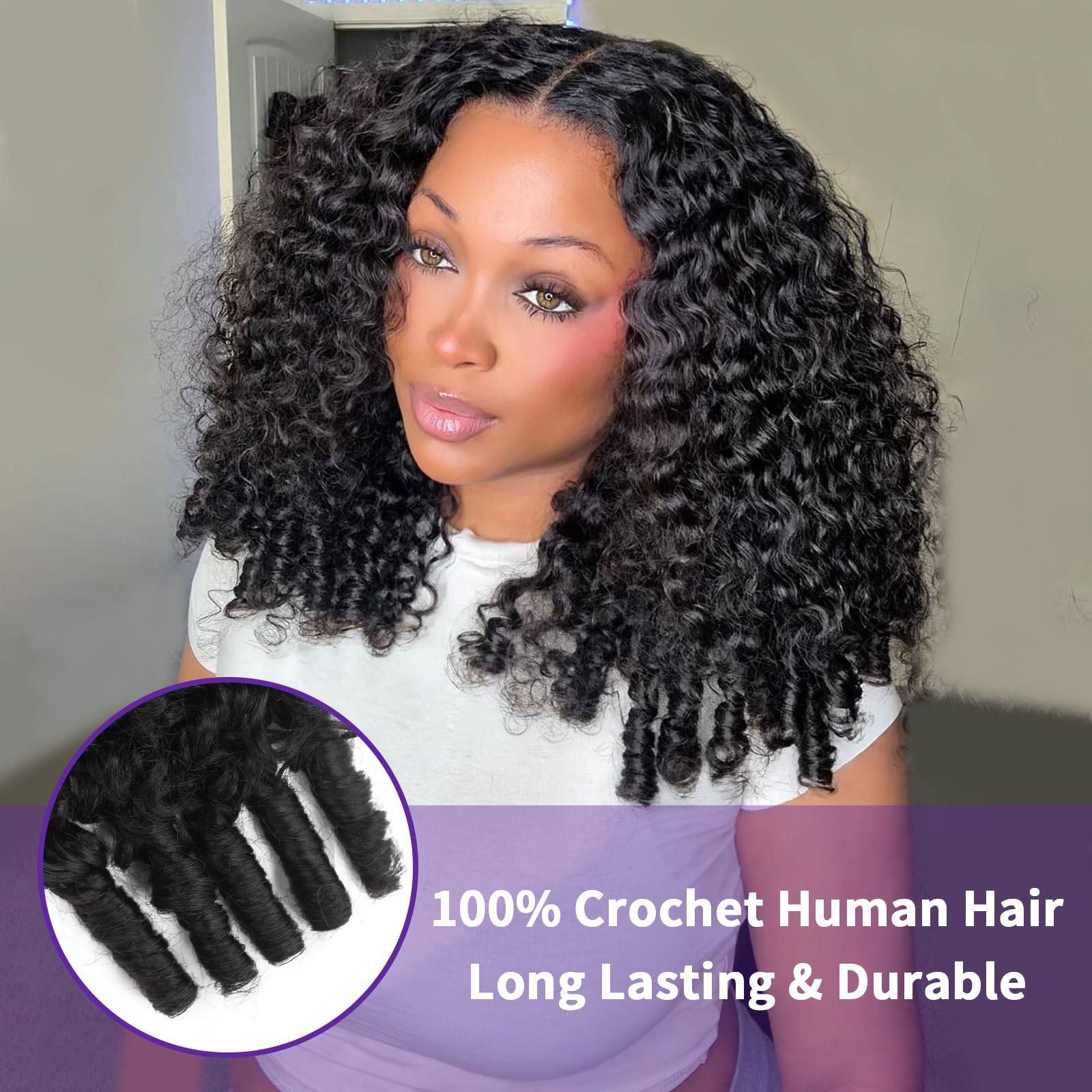 Tenkiss Burmese curly hair pre-separated strands for secure braids and error-free styling