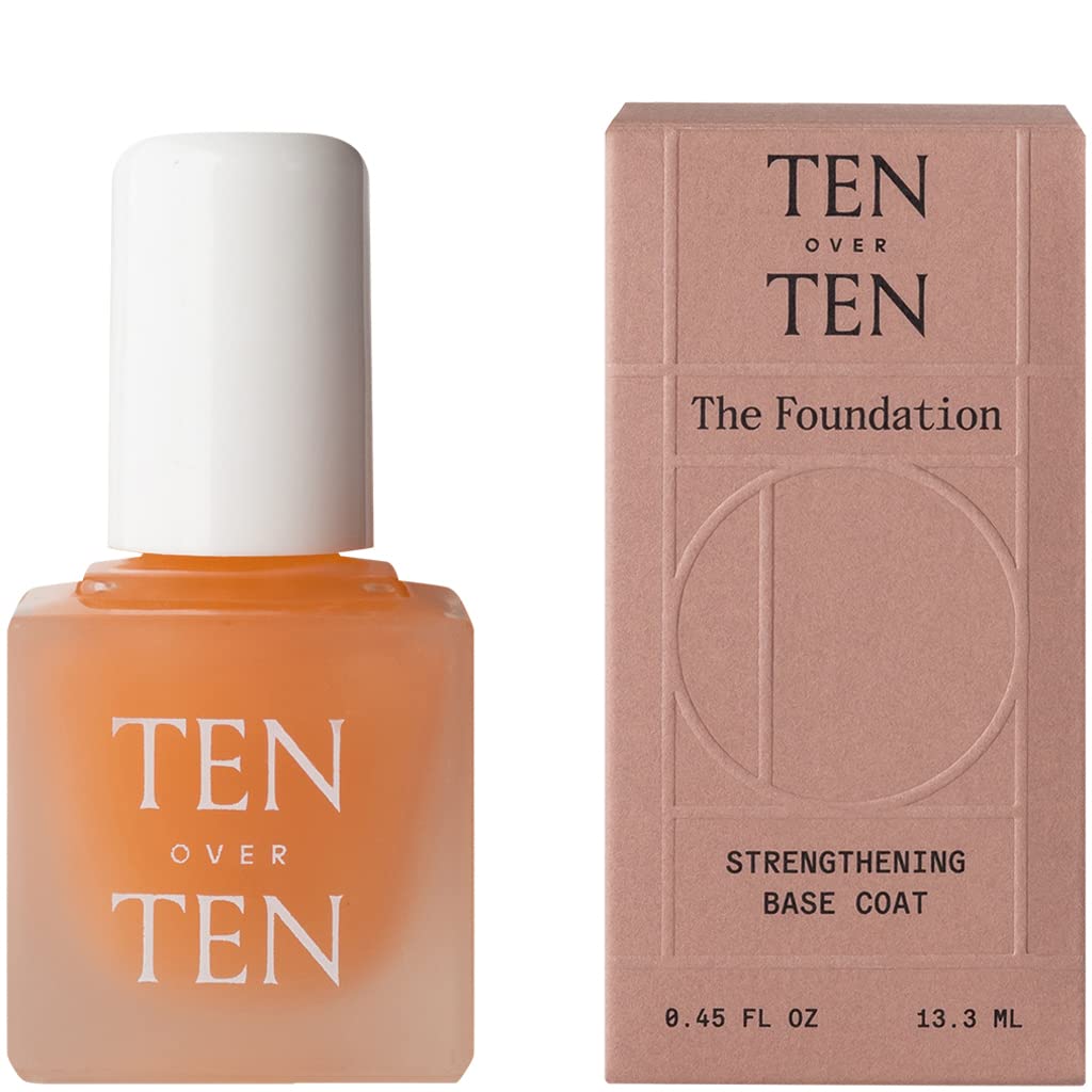 Tenoverten Foundation Fortifying Base Coat strengthens nails and supports longer-lasting polish.