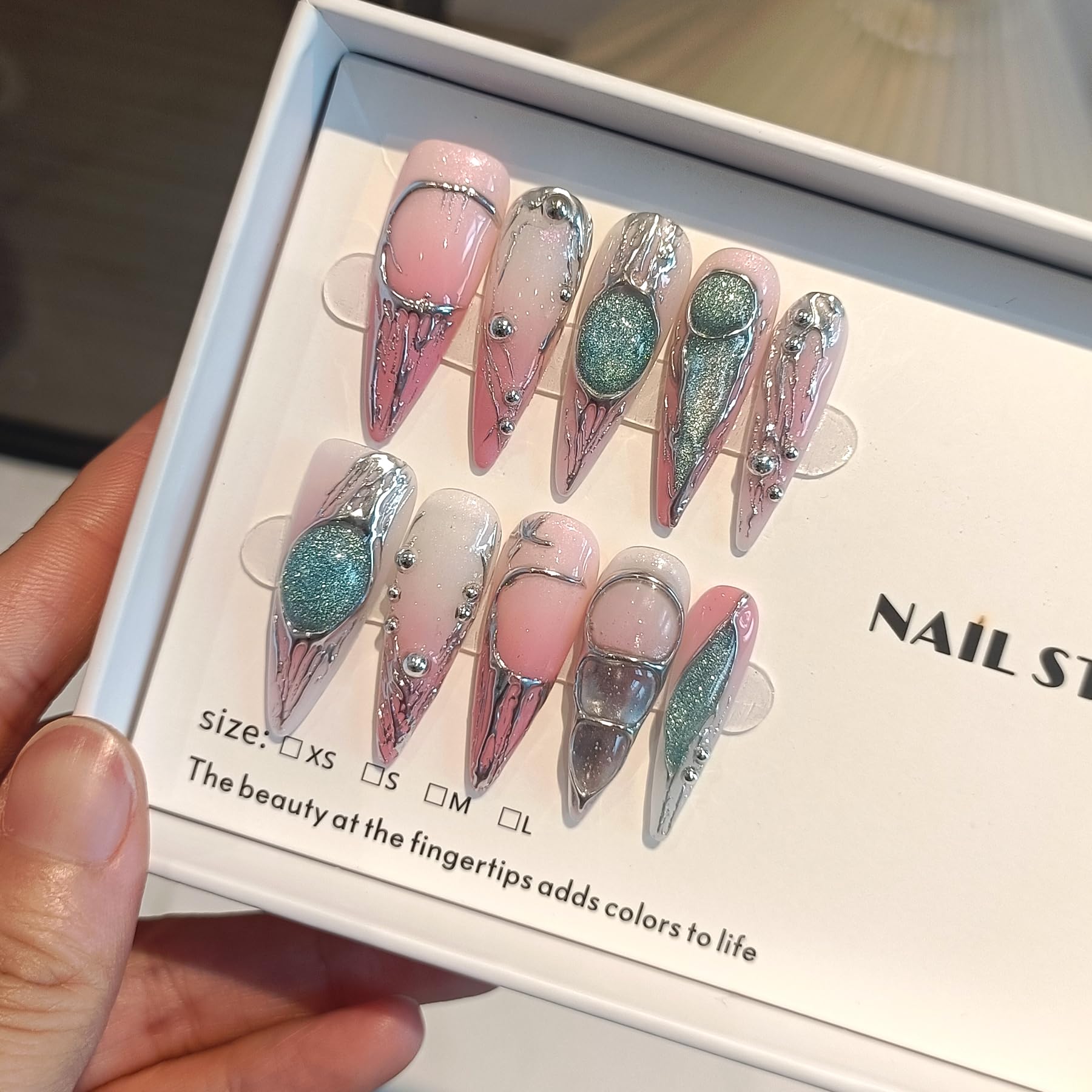 TENPAL edgy meteors design nails for a chic statement