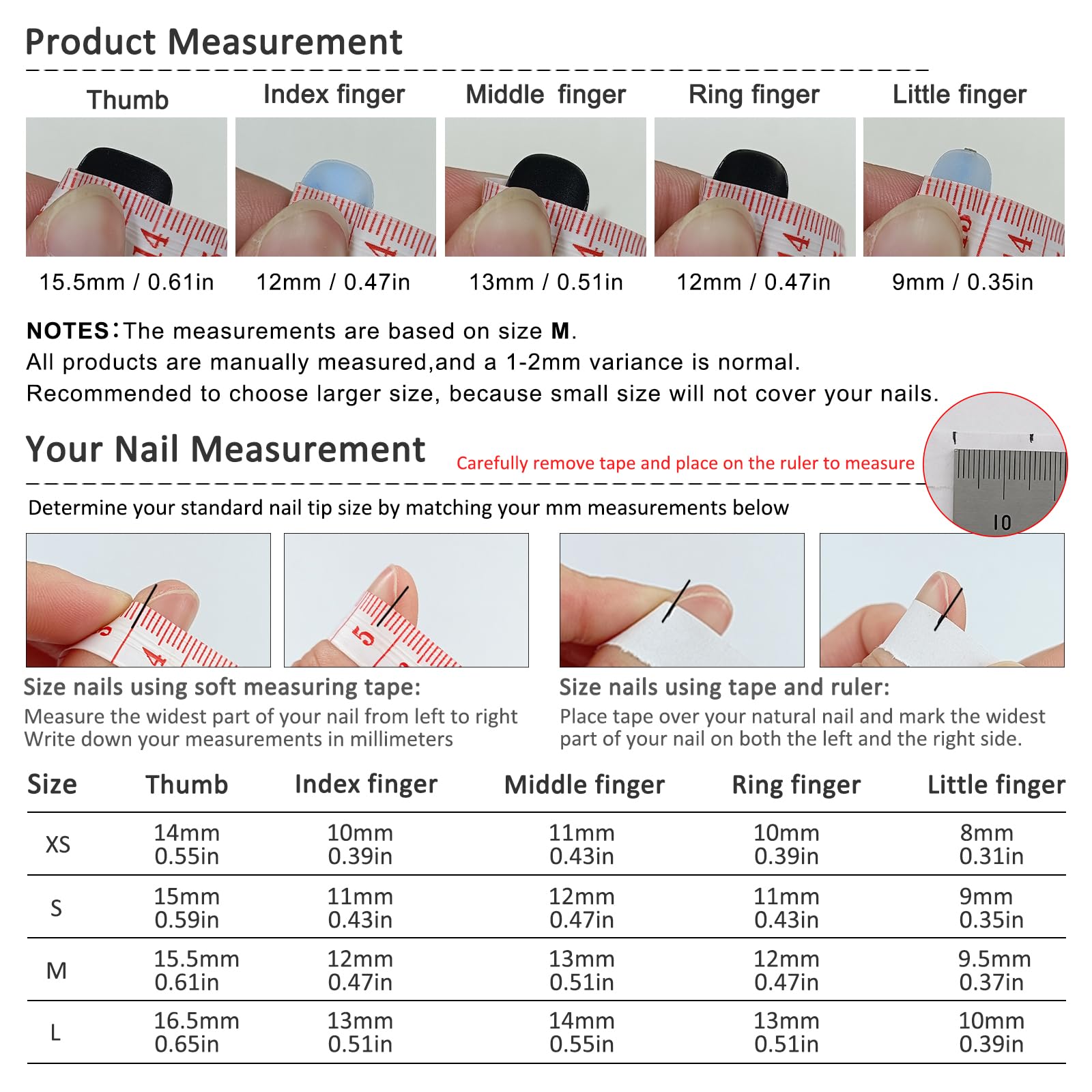 TENPAL long-lasting nails with care for reuse