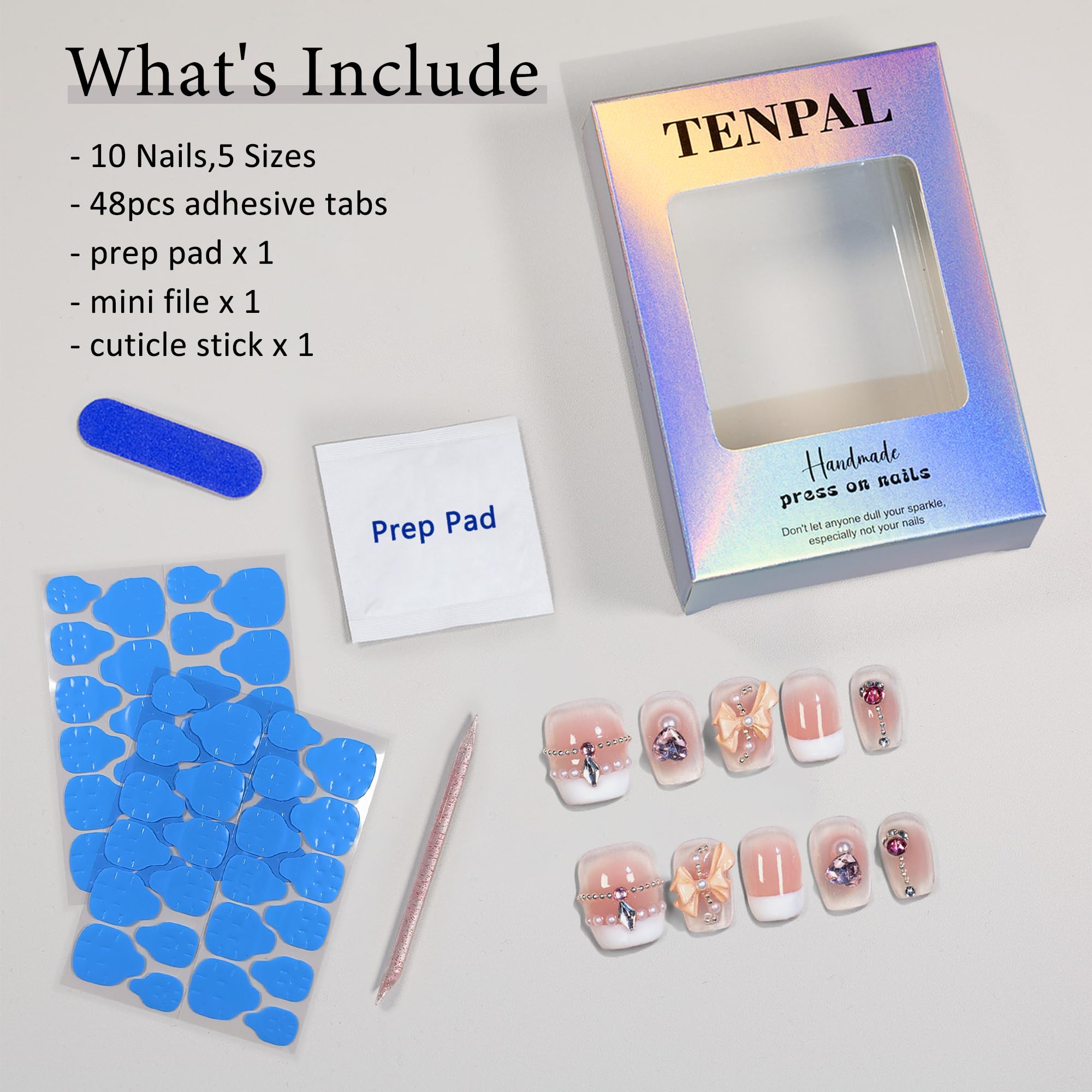 TENPAL glue included set enables quick secure application.