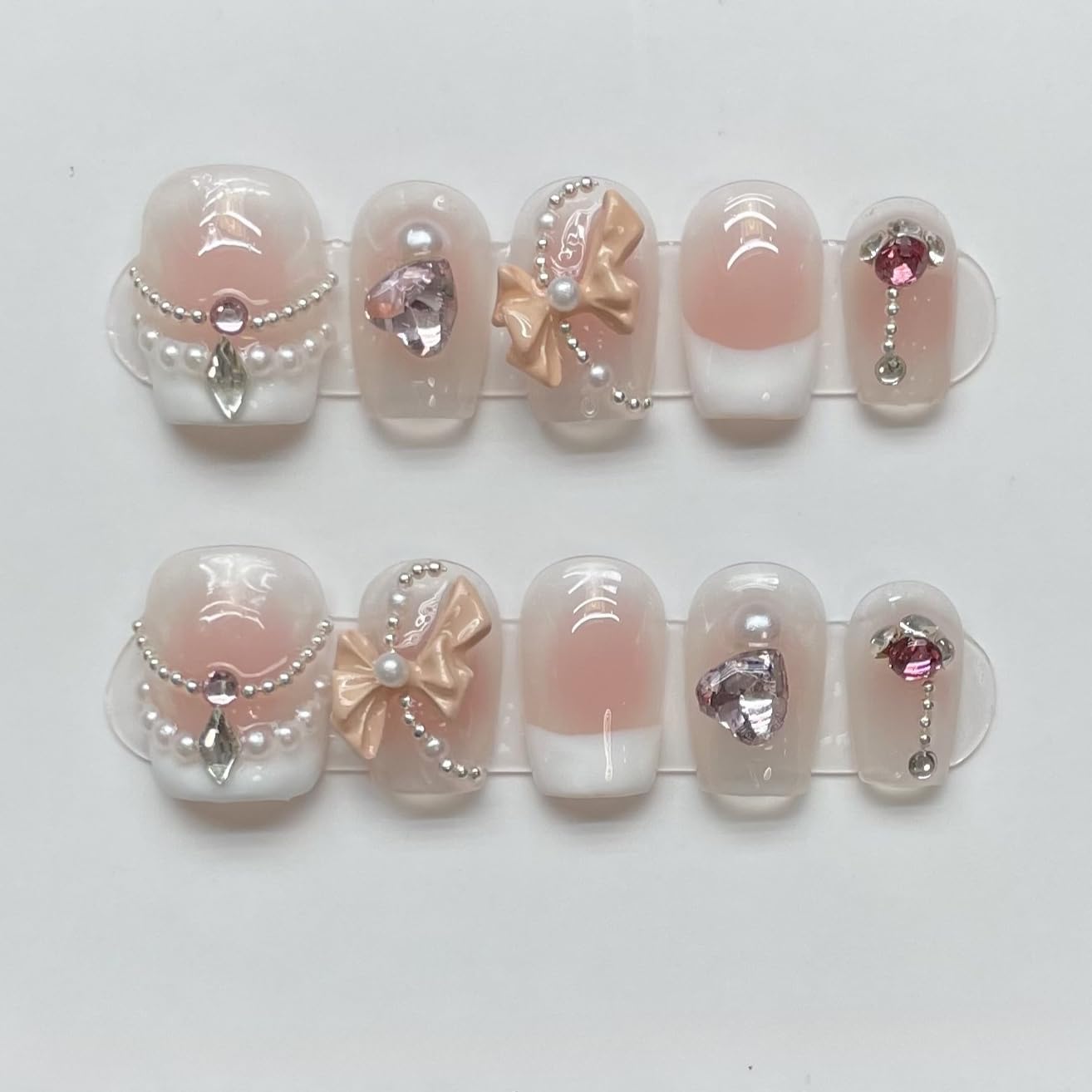 TENPAL press-on nails soft gel design offers comfortable reusable manicure.