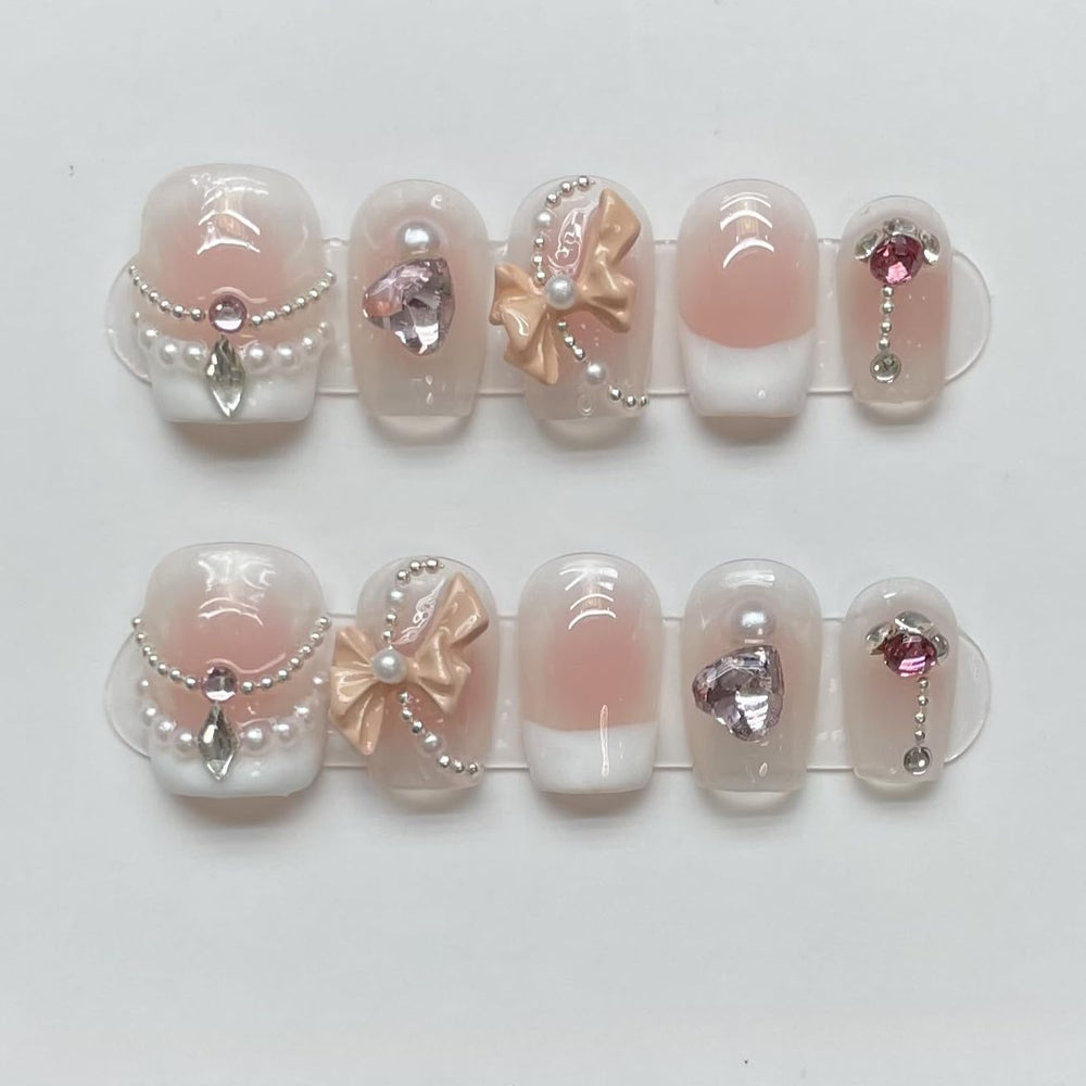 TENPAL press-on nails soft gel design offers comfortable reusable manicure.