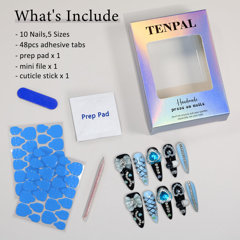 TENPAL reusable nails kit for versatile styles