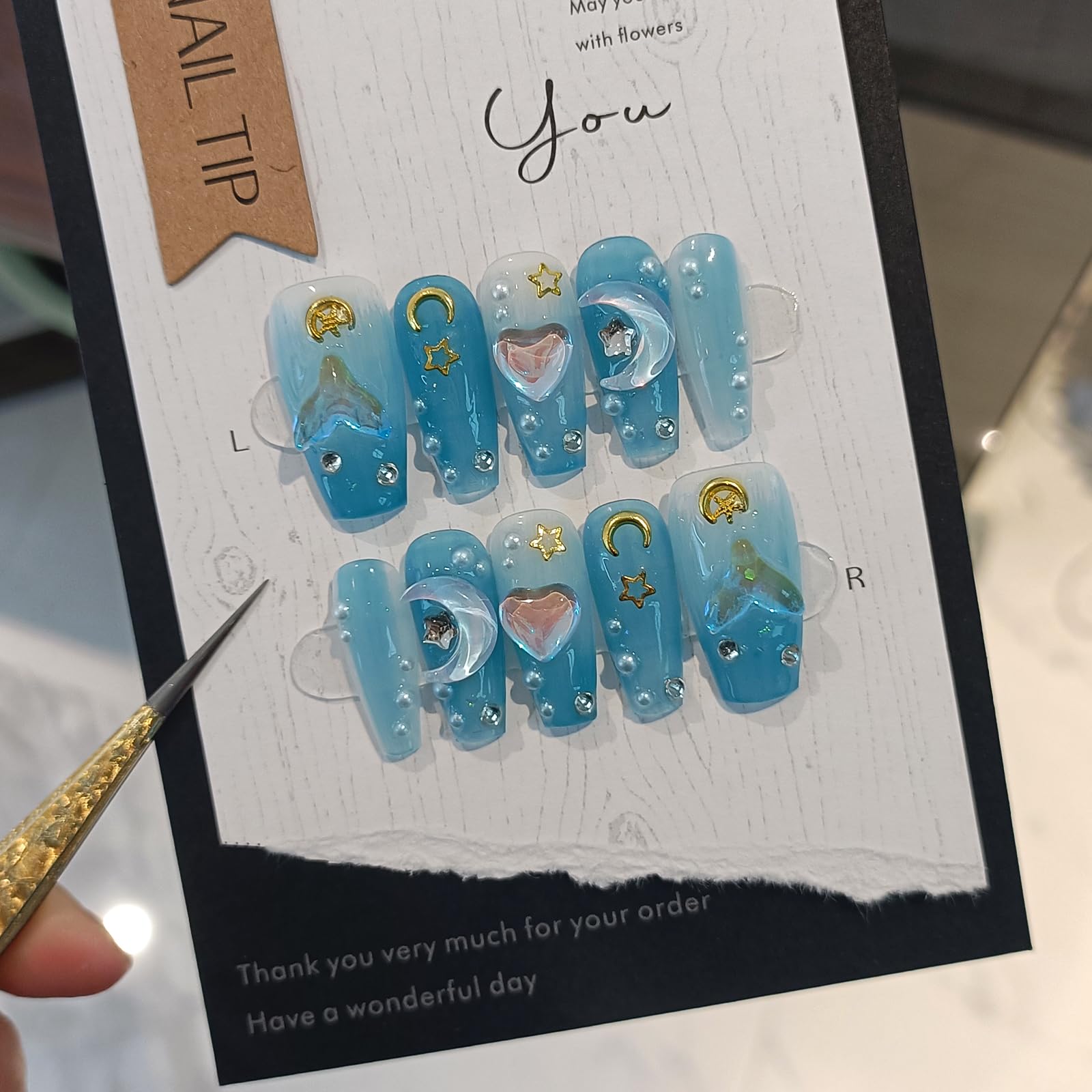 TENPAL seashell and hearts design nails for fashionable statements