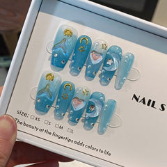 TENPAL summer ocean siren vibes nails complement beachwear