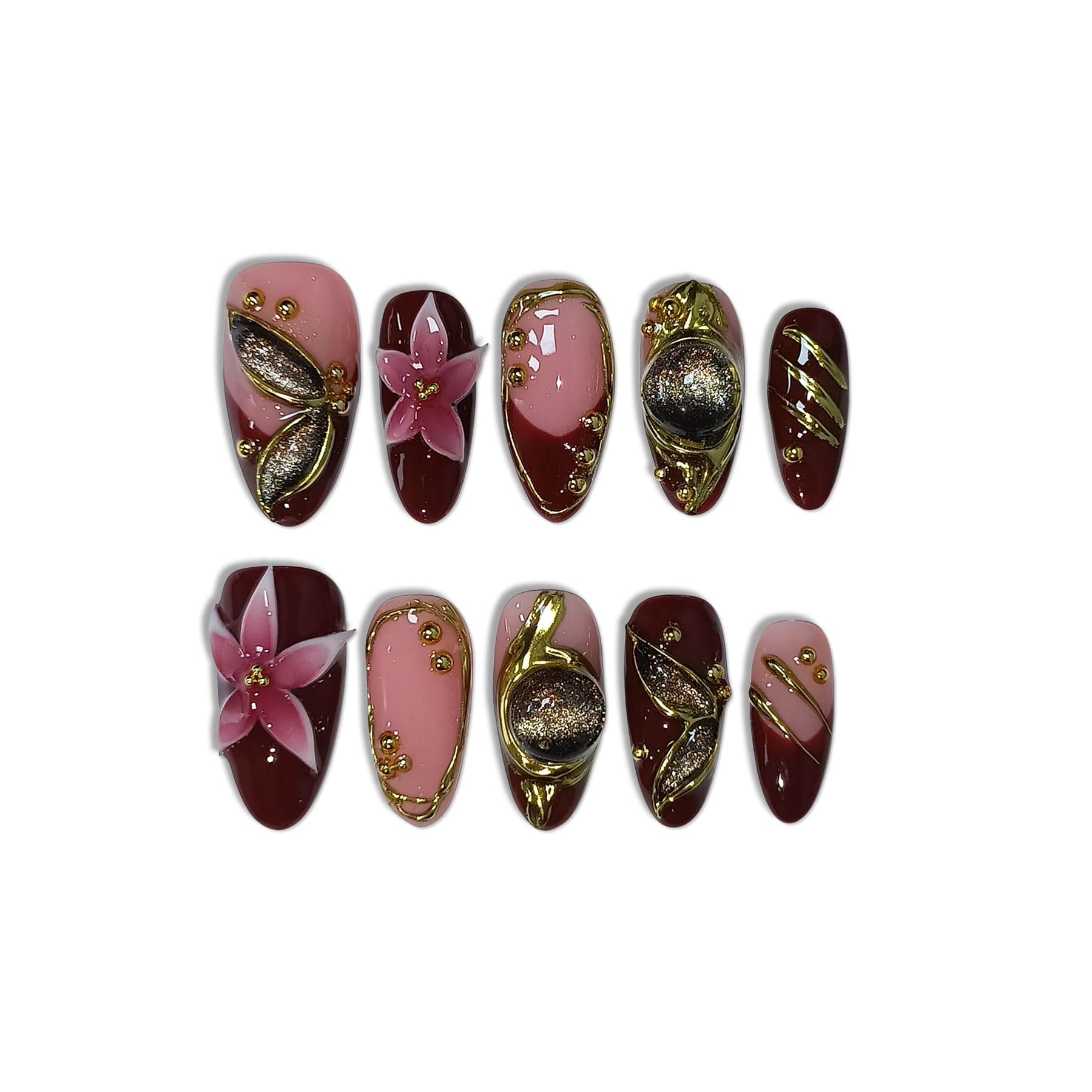 TENPAL wedding and party glam nails ideal for special occasions and photos.