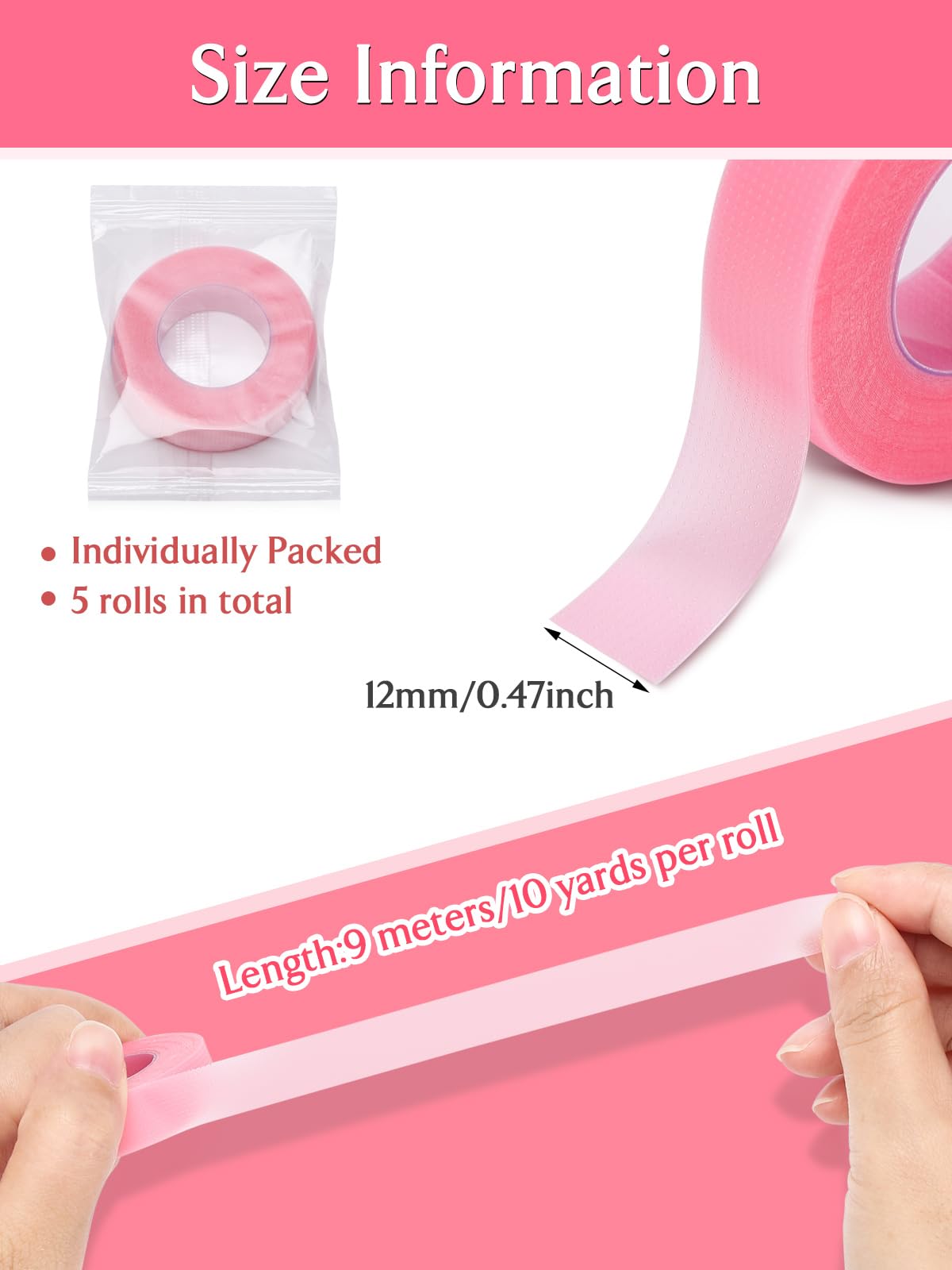 TEOYALL PE Lash Tapes safe materials help reduce irritation during lash work
