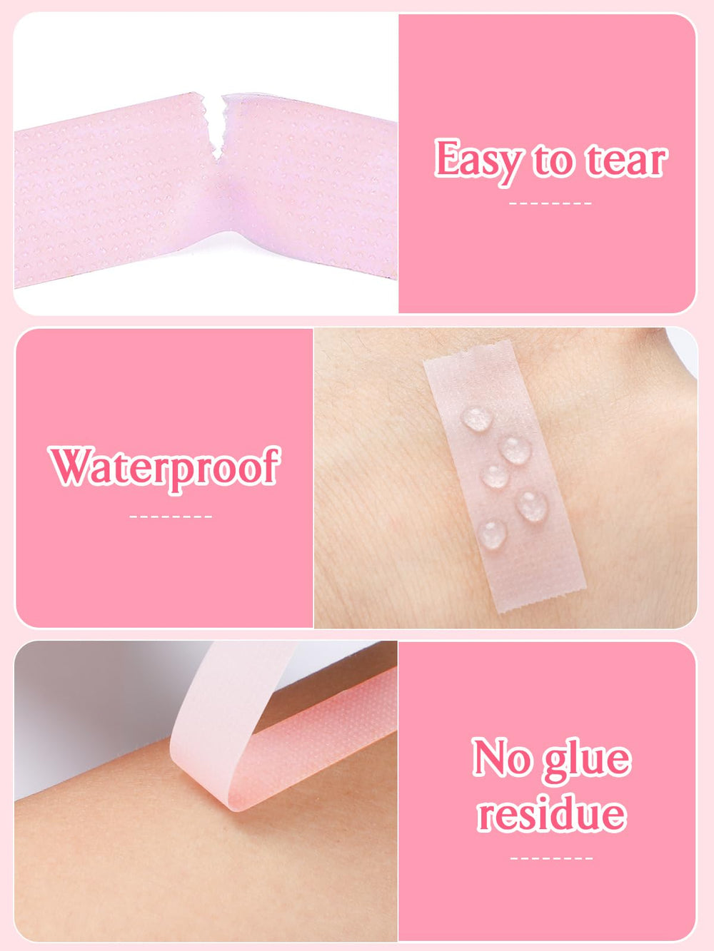 TEOYALL PE Lash Tapes roll close-up showing soft edge for gentle skin contact