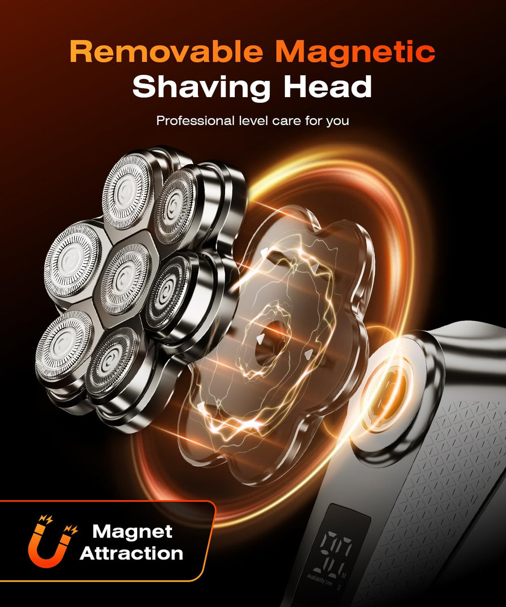 TEPOTZ magnetic detachable head enables quick cleaning and easy head changes.