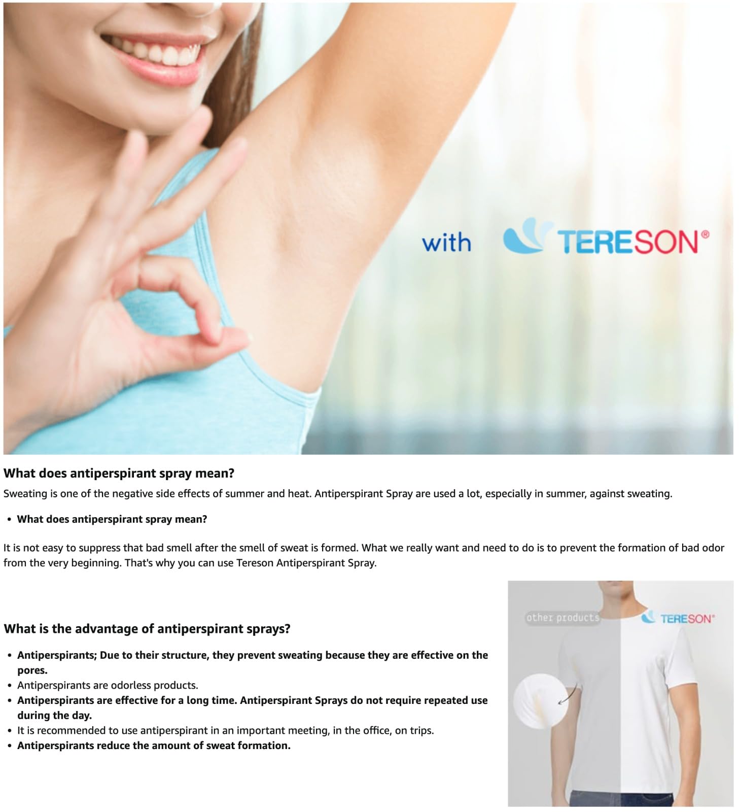 Tereson Strength dermatological testing label signals skin-friendly formula.