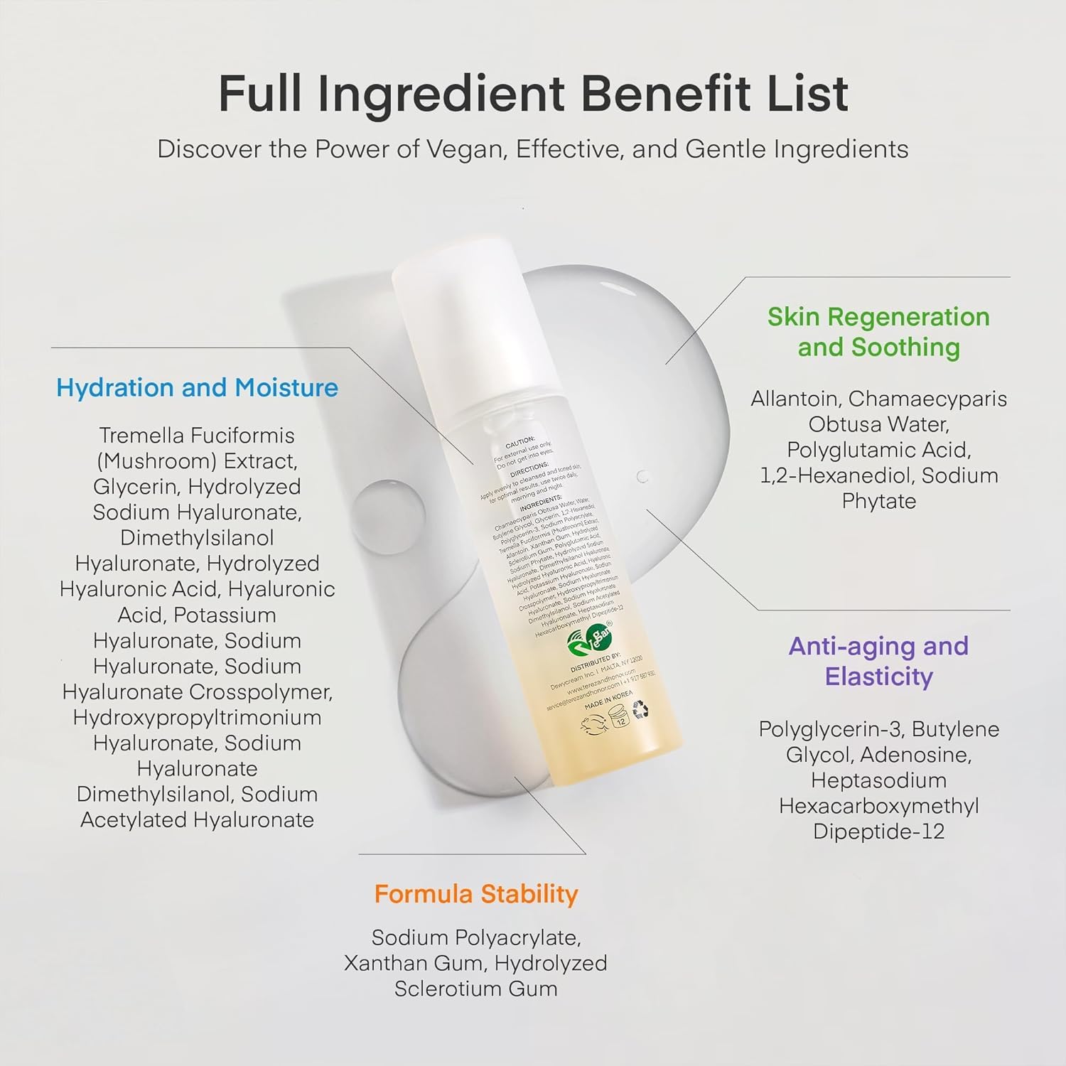 TEREZ & HONOR Dermatologist-tested label on packaging.