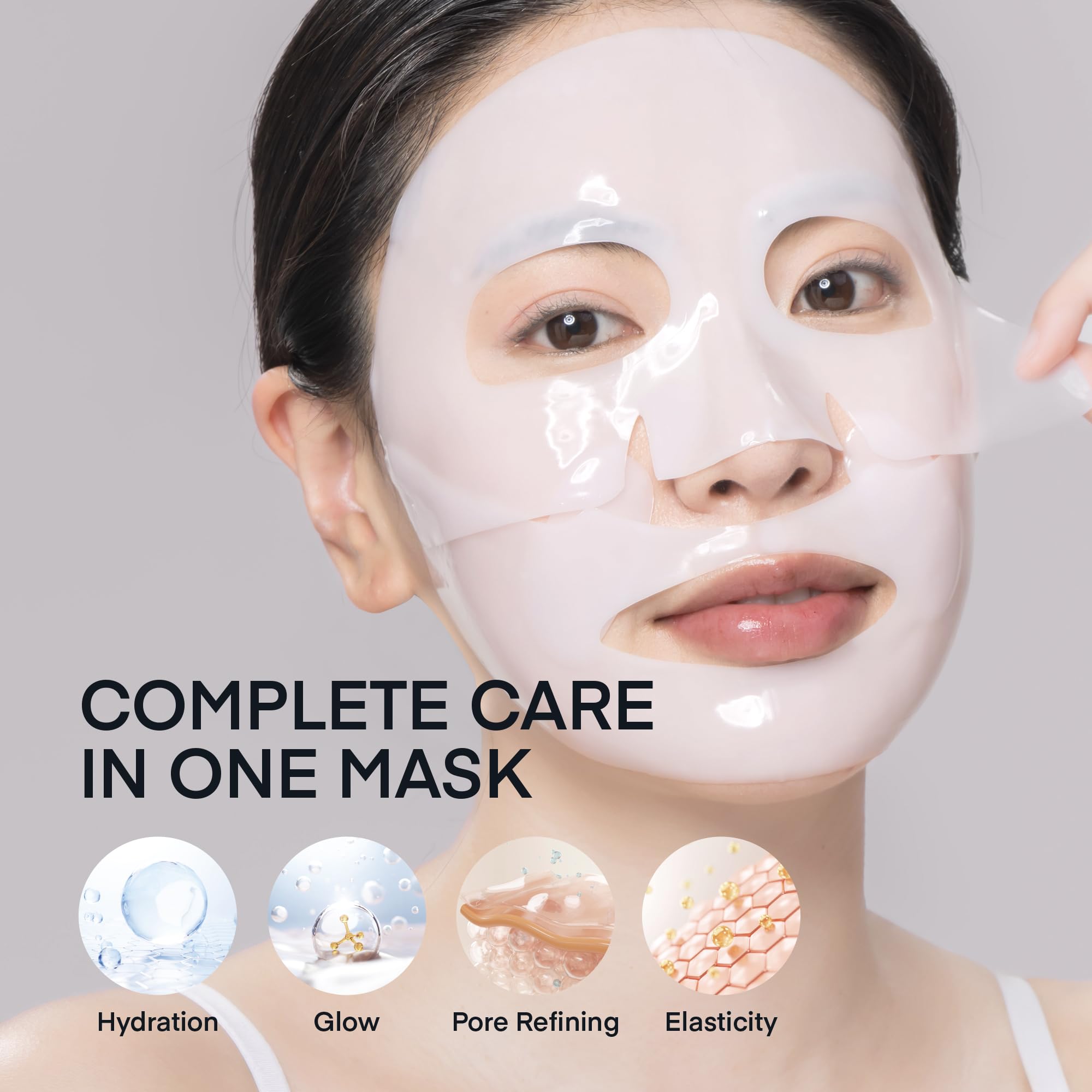 TEREZ & HONOR mask uses 8D Hyaluronic for multi-layer hydration from surface to deep layers