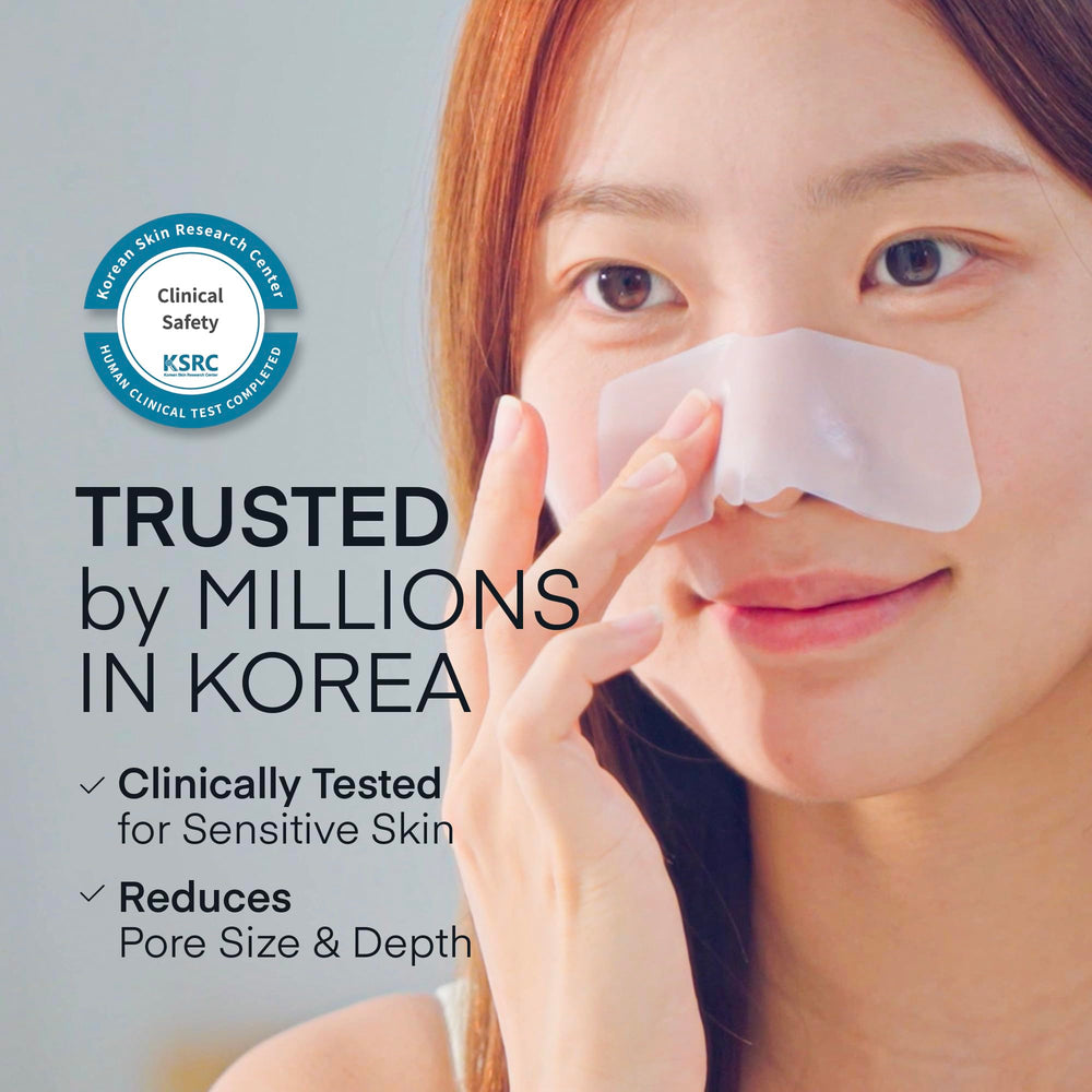 TEREZ AND HONOR nose melting strips close-up demonstrates impurity dissolution without pulling.